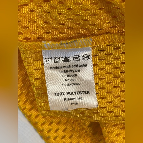 Champro Yellow Mesh Fabric Youth Practice Jersey XL - Picture 3 of 3